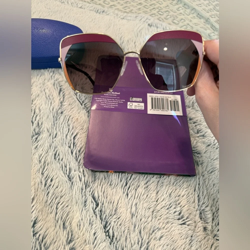 🕶️ EMILIO PUCCI WOMEN RED SUNGLASSES METAL SQUARE GRADIENT EYEGLASSES🕶️ - Picture 7 of 11